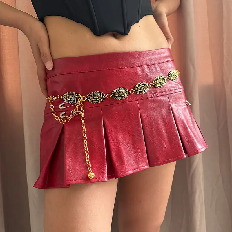 Elegant Ladies Metal Waist Chain Belt Ethnic and Bohemian style versatile belt for women suit for dress and Jeans