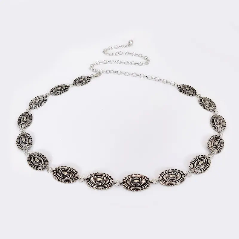Elegant Ladies Metal Waist Chain Belt Ethnic and Bohemian style versatile belt for women suit for dress and Jeans