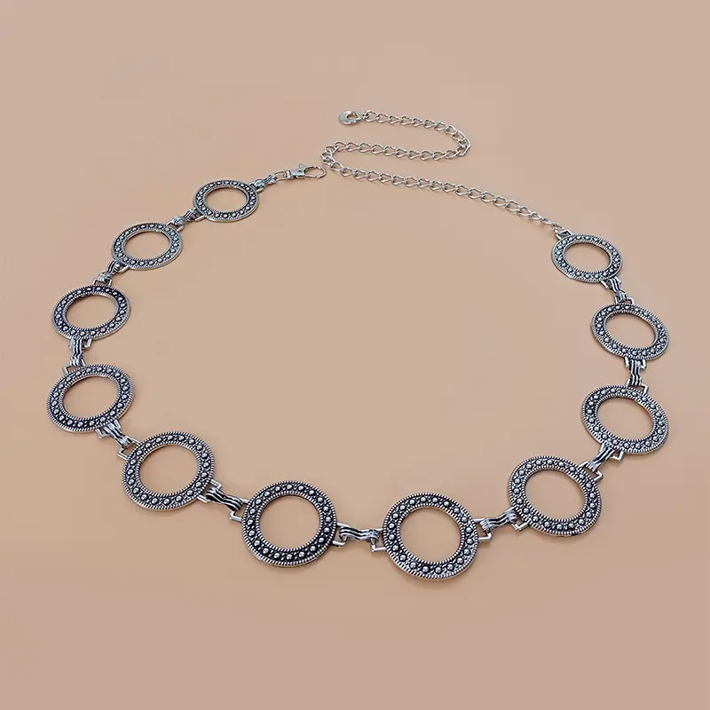 Fashion Gold Chain Belt Female Waist Adjustable Desinger Belts For Women High Quality Luxury Brand Punk Metal Dress Waistband