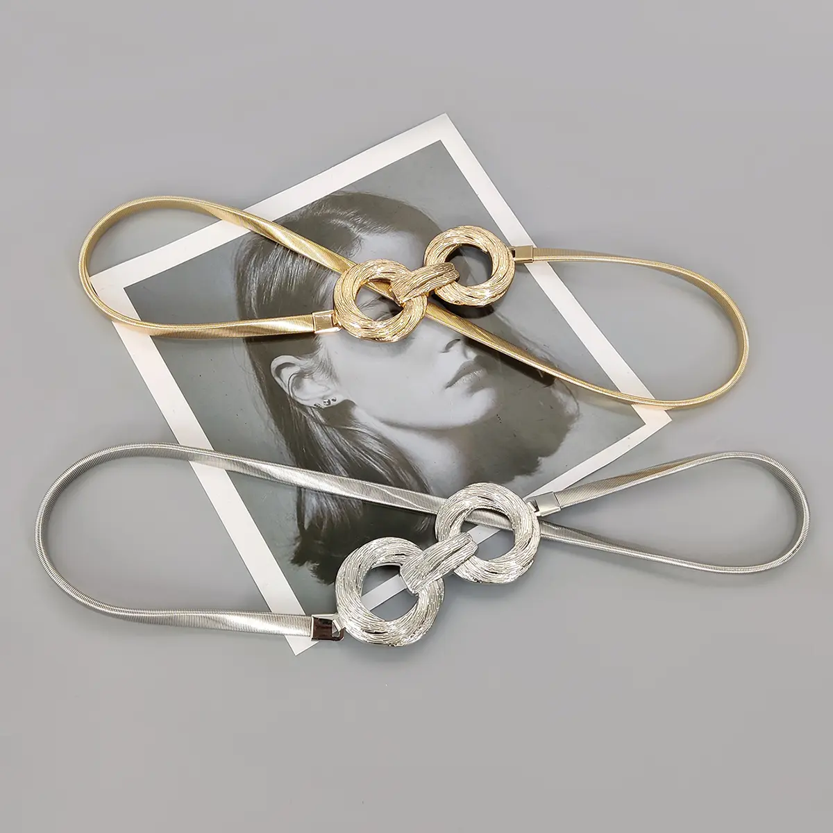 Fashion Gold Chain Belt Female Waist Elastic Thin Waistband Designer Belts For Women High Quality Luxury Silver Metal Corset