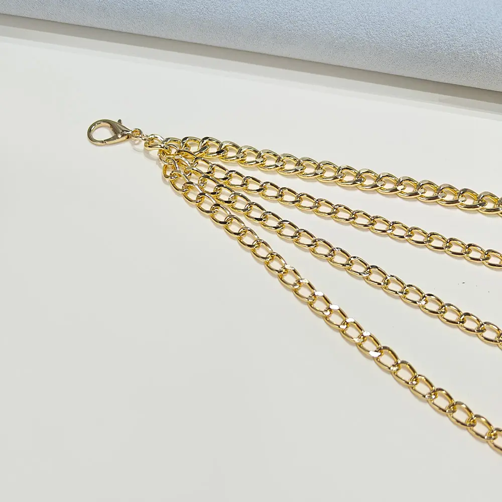 Fashion Golden Tassle Women's Waist Chain Boho Body Jewelry Dress Girdle For Women daily use Jeans Chain Belt Female For Party