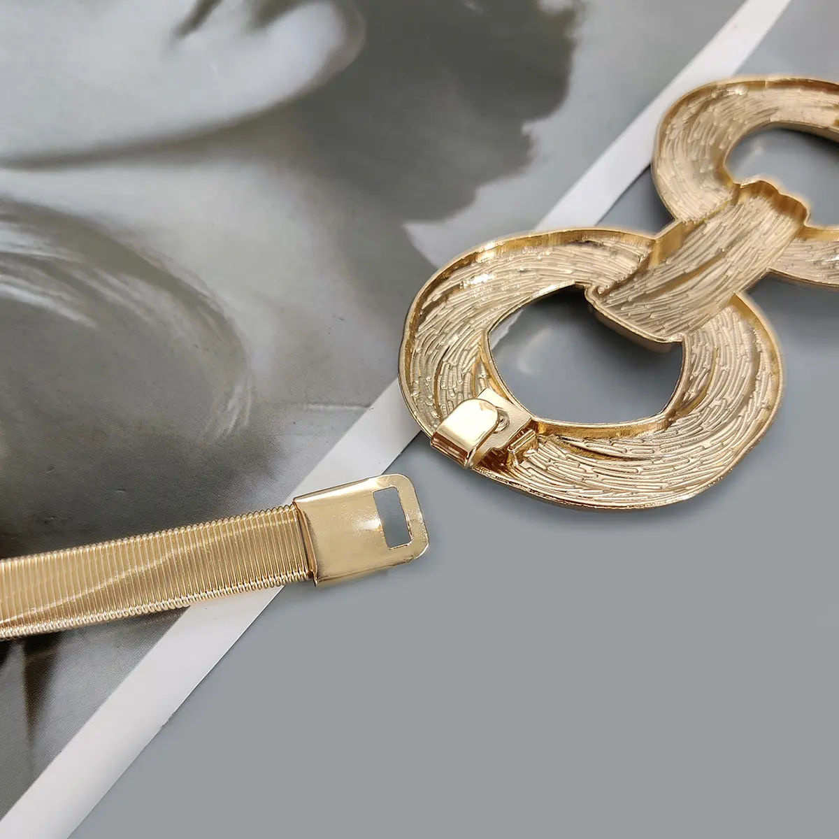 Fashion Gold Chain Belt Female Waist Elastic Thin Waistband Designer Belts For Women High Quality Luxury Silver Metal Corset