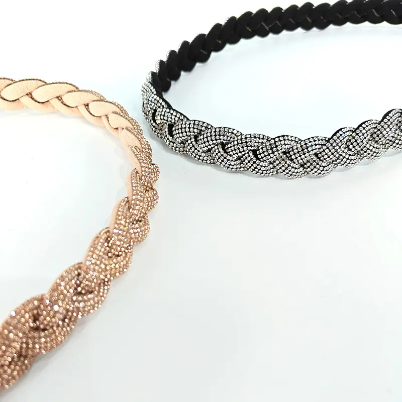 Fashion Women's rhinestone Blingbling Leather Rope Belt Dress Coat Shirt Decor Rope Belt Solid Lanyard For Waist Simple Belt