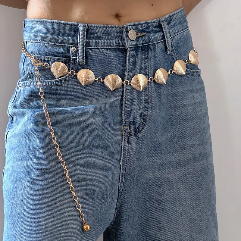 Ethnic Style Shell Waist Chain Bohemian Versatile Belt For Women High-end Dress Waistband Retro Simple Belt Gifts For Women