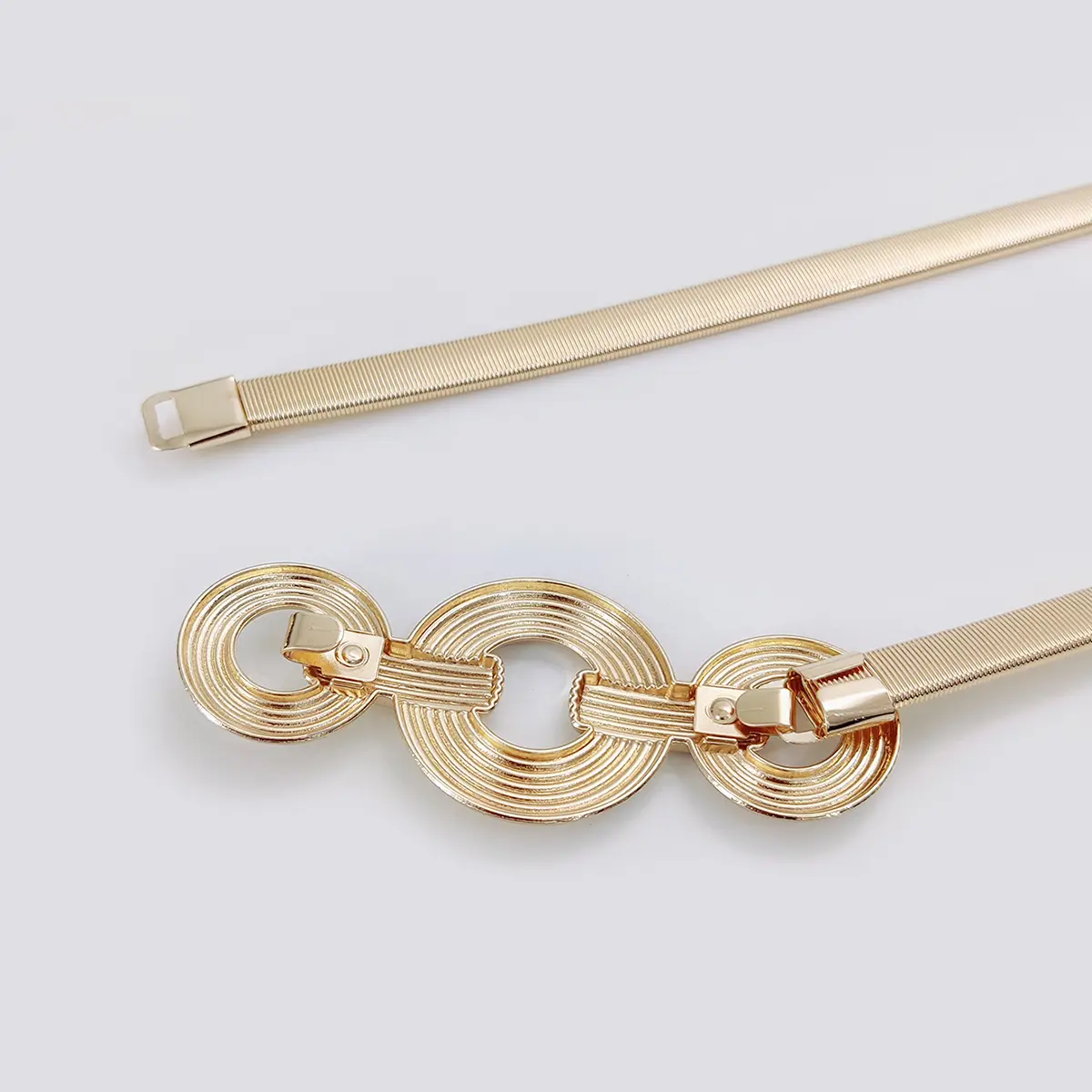 Fashion Gold Chain Belt Female Waist Elastic Dress Waistband Ladies Silver Metal Belts For Women Luxury Y2k Accessory