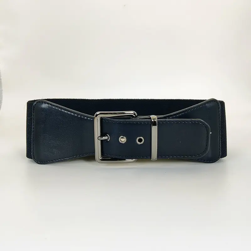 Fashion Plus Size Punk Corset Belts for Women Wide Elastic Black Stretch Cummerbunds Female Dress Coat jacket Waistband