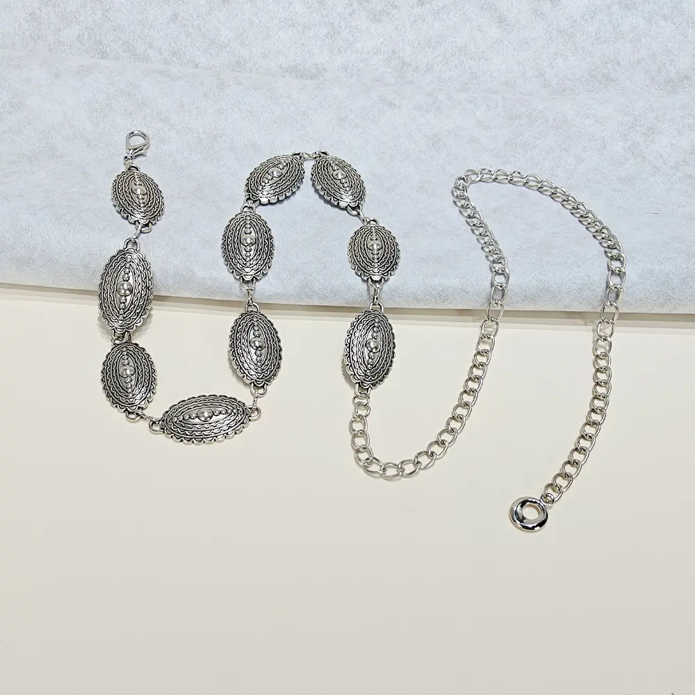 Silver Luxury Designer Waist Chain Punk Accessory Metal Chain Belt Female Women's New Summer Versatile Match Skirts Jeans Belt