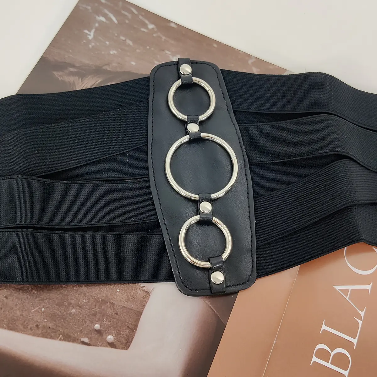Designer Belts For Women High Quality Luxury Brand Plus Size Elastic Black Corset Belt Female Waist Stretch Cummerbunds Big
