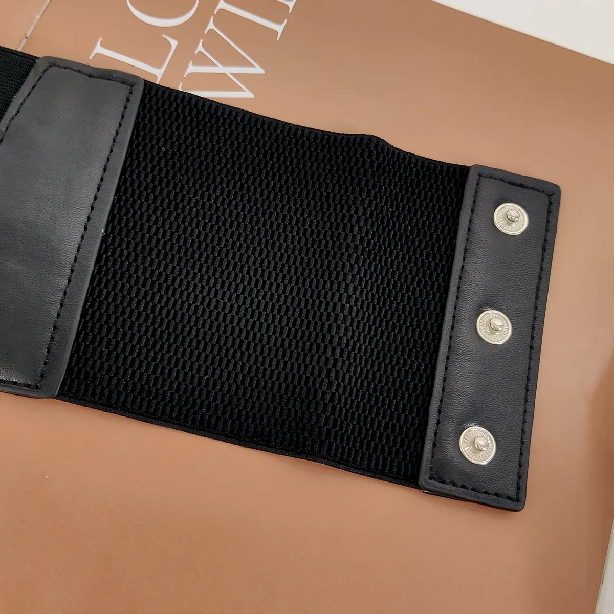 Designer Belts For Women High Quality Luxury Brand Plus Size Elastic Black Corset Belt Female Waist Stretch Cummerbunds Big