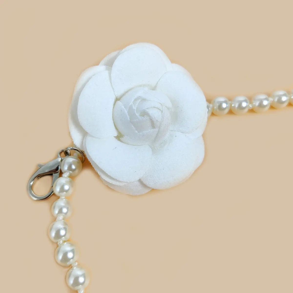 Designer Belts For Women High Quality Female Adjustable Pearl Waistband Flower Corset Belt Dress Jeans White Accessory
