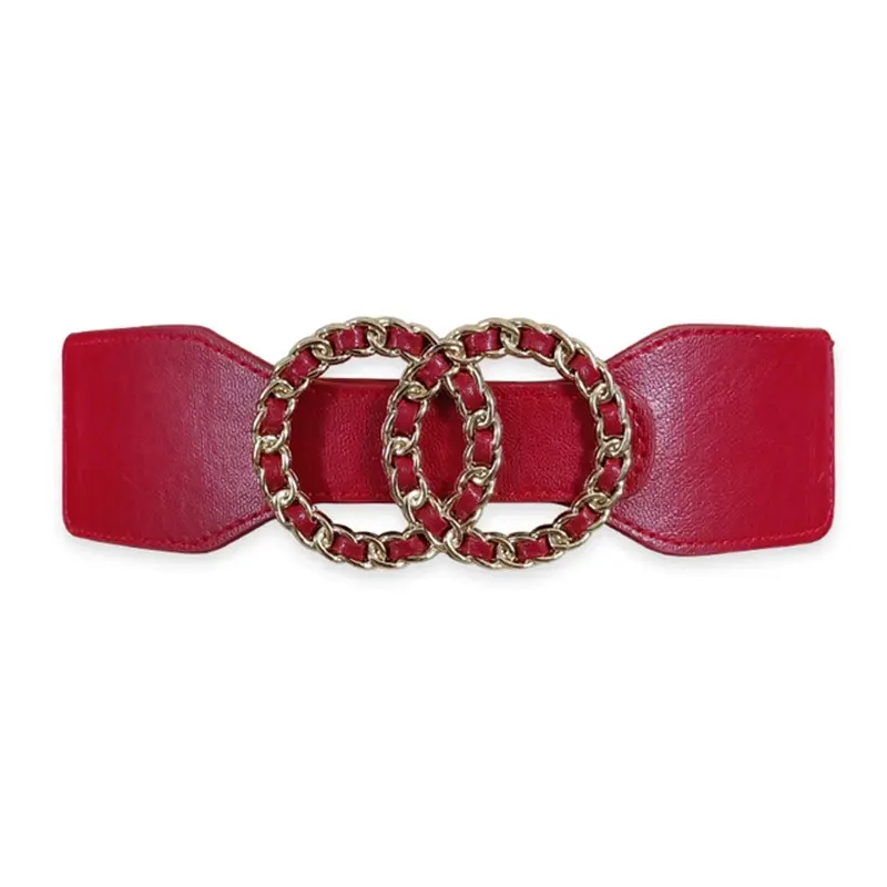 Fashion Wide belt for Women Elastic Gothic corset belt high-end luxury brands Women's belt female Black Punk western Y2k belt