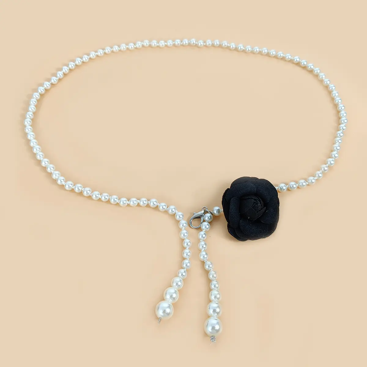 Designer Belts For Women High Quality Female Adjustable Pearl Waistband Flower Corset Belt Dress Jeans White Accessory