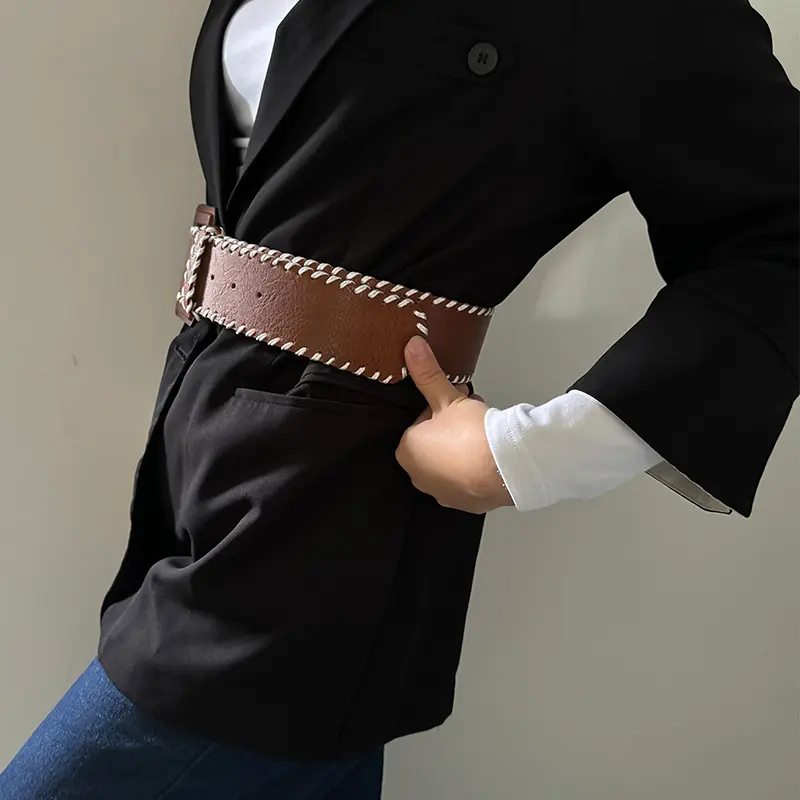 Elegant Belts For Women Western Cowboy Cowgirl Plus Size Desiner Wide Waistband Fashion French Corset Belt Female Women's Gift