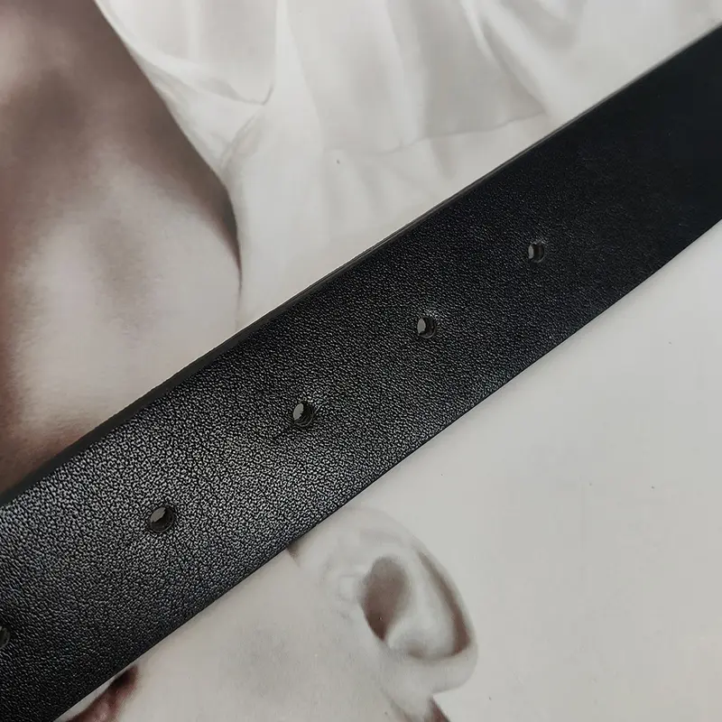 Unisex Jeans Belt Goth Y2k Designer Belts For Women High Quality Luxury Brand Black Punk Accessory 3.2cm Waistband Men
