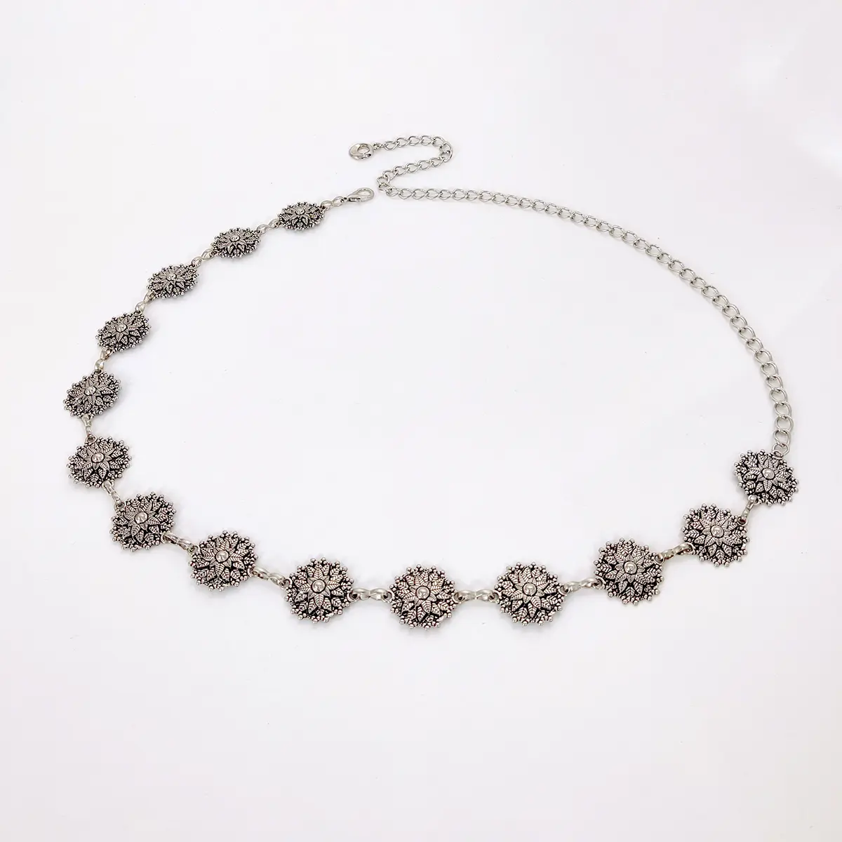 Designer snowflake Waist Chain Belt Female High-end Luxury Brands Fashion Elegant Belts For Women Dress Jeans Waistband jewelry