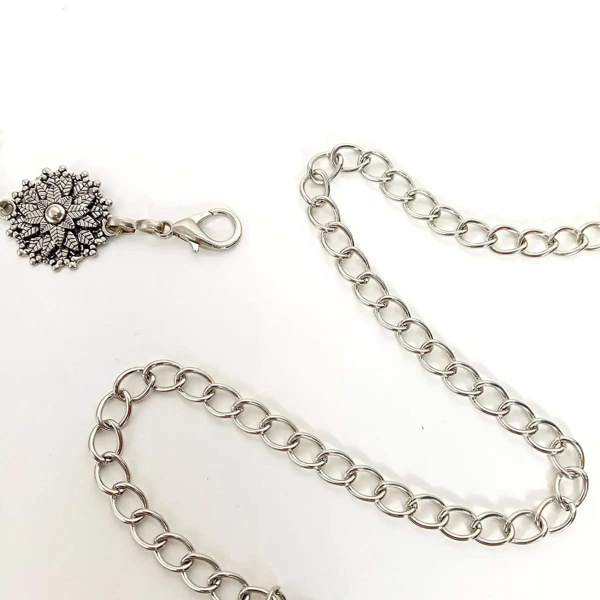 Designer snowflake Waist Chain Belt Female High-end Luxury Brands Fashion Elegant Belts For Women Dress Jeans Waistband jewelry