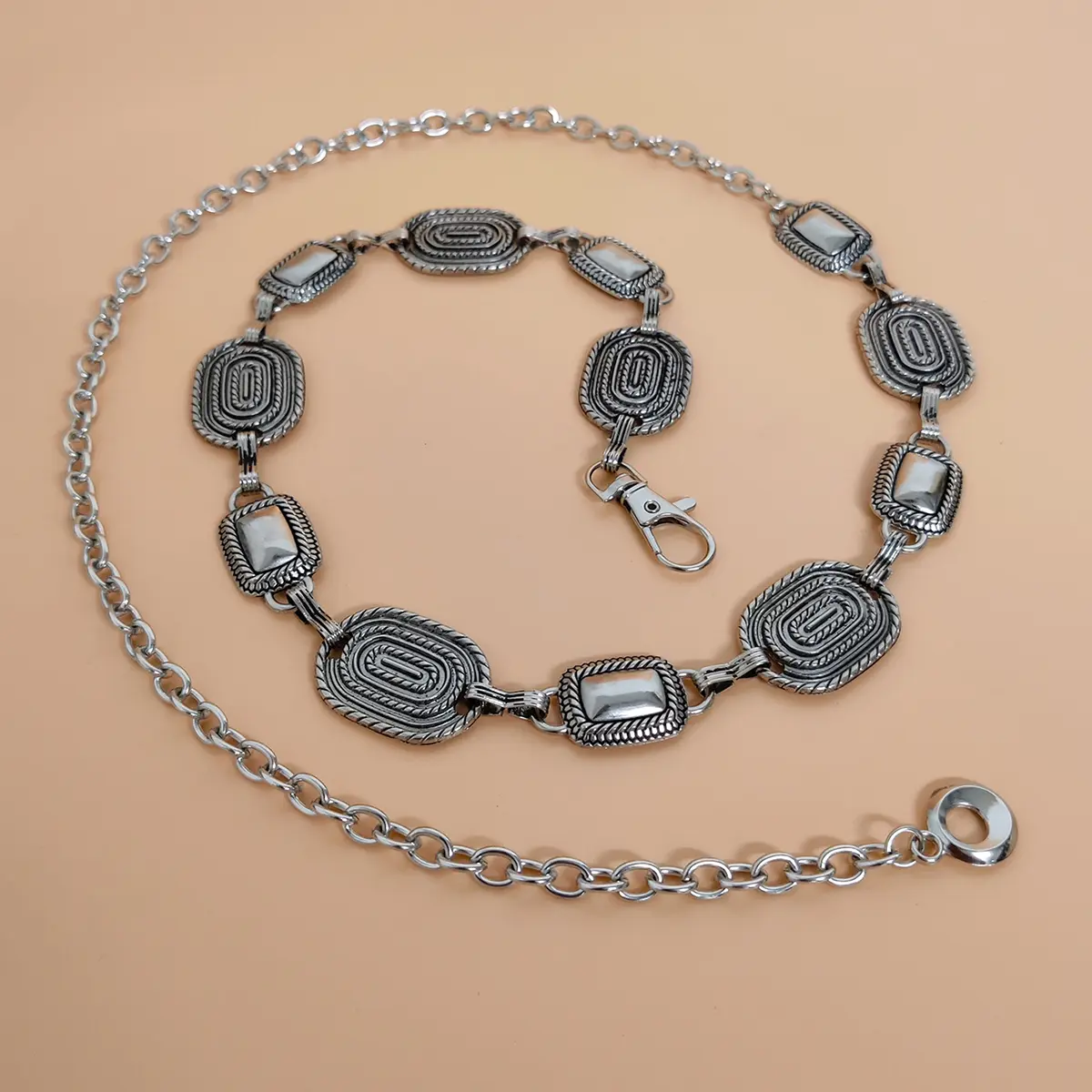 Fashion Vintage Silver Metal Dress Belt Female Waist Gold Chain Belts For Women High Quality Luxry Jeans Punk Accessory Goth