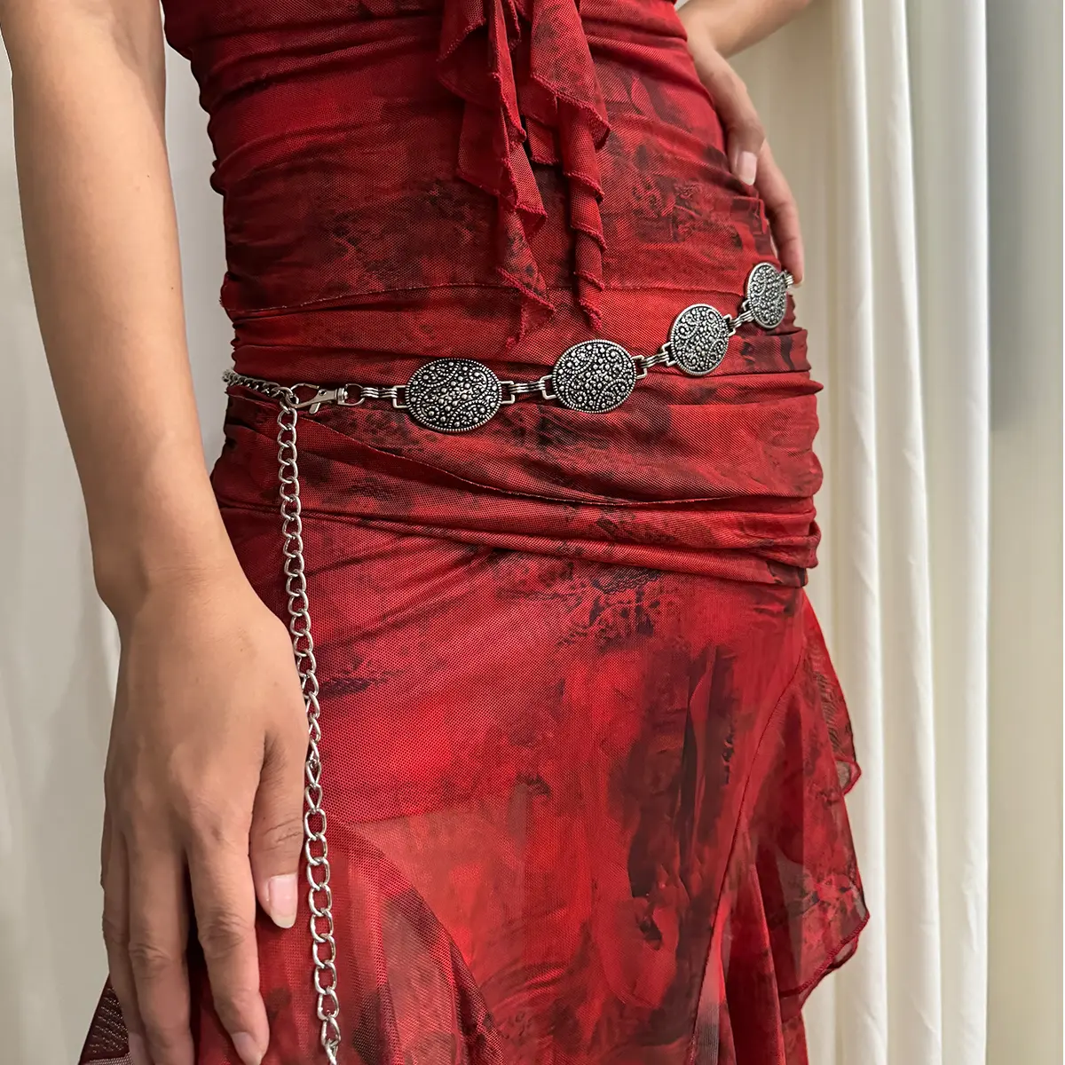 Fashion Gold Chain Belt Female Waist Adjustable Desinger Belts For Women High Quality Luxury Brand Punk Metal Dress Waistband