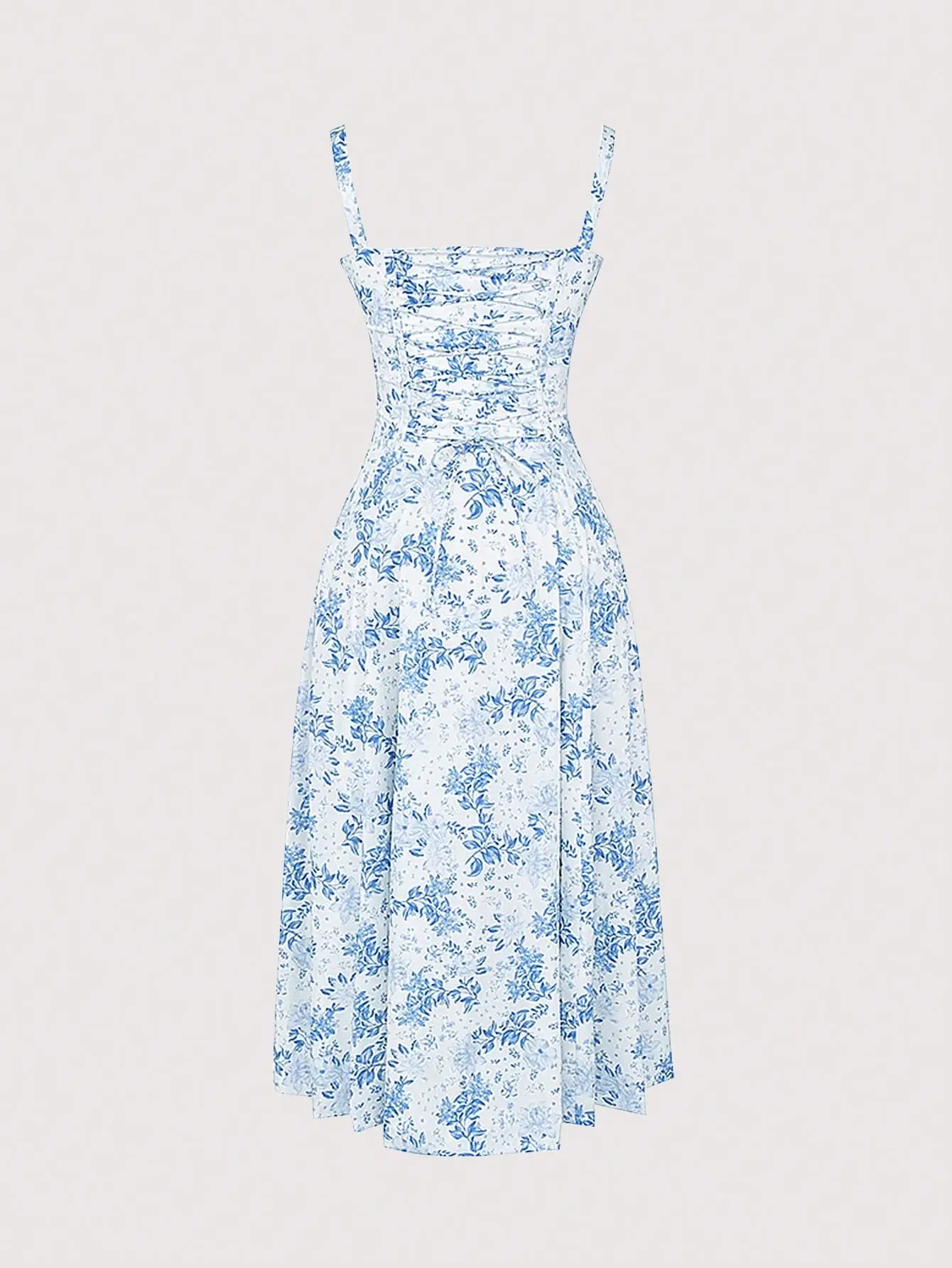 2025 Summer New Floral Midi Boho Loose Split Dress Suitable for going out A-line Casual Summer Sundress Polyester