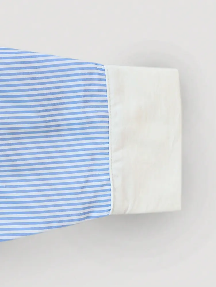 2025 Fall New Casual Loose Striped Shirt Striped Shirt Collar Travel Season Graduation Single Breasted