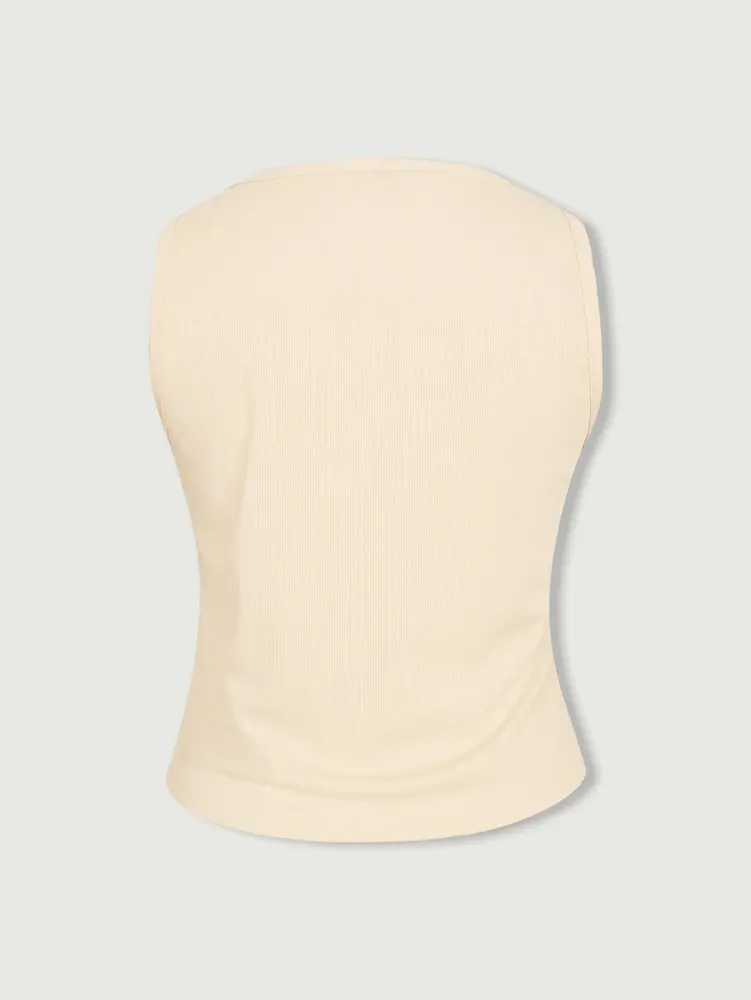 Plus Size Sleeveless Vest Round Neck Innerwear High Stretch Cool Breathable Basic Casual Summer Top - Plain Colour