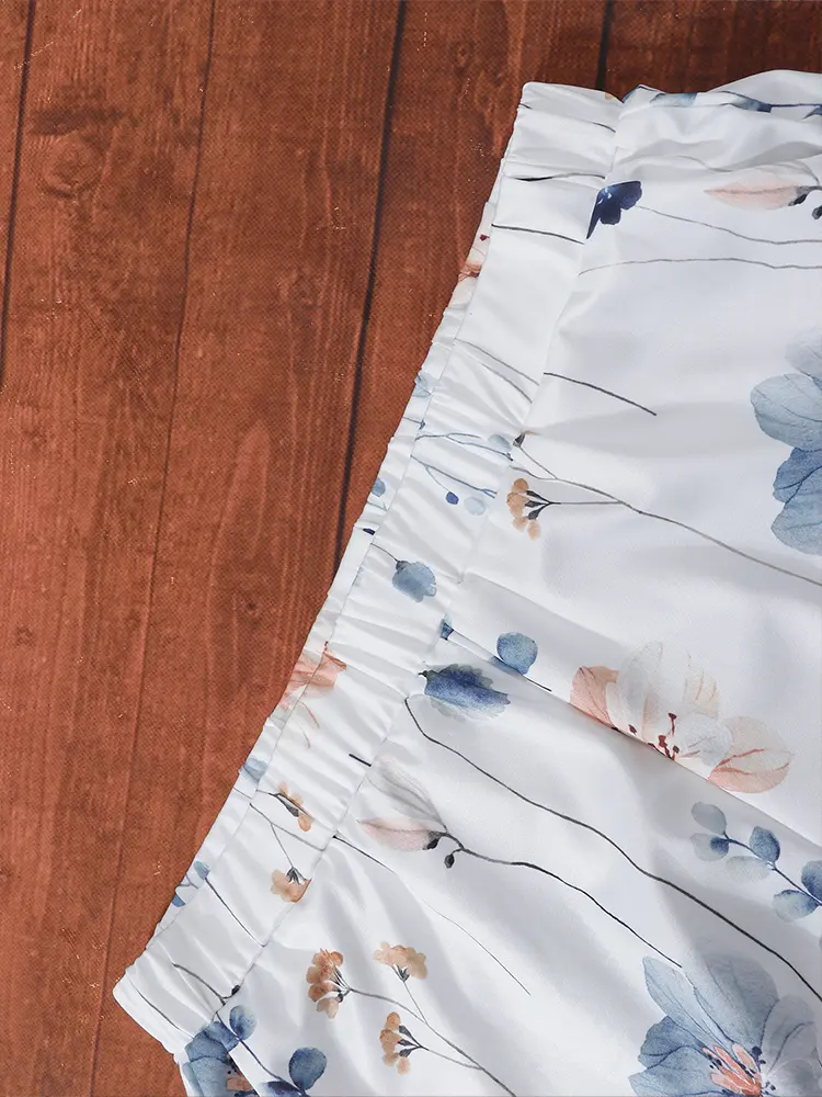Plus Size Women's Hawaii Floral Prints  Trousers Comfortable & Simple For Everyday Wear Comfortable Sobriety