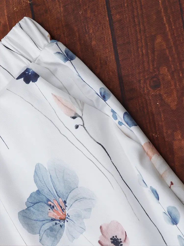 Plus Size Women's Hawaii Floral Prints  Trousers Comfortable & Simple For Everyday Wear Comfortable Sobriety