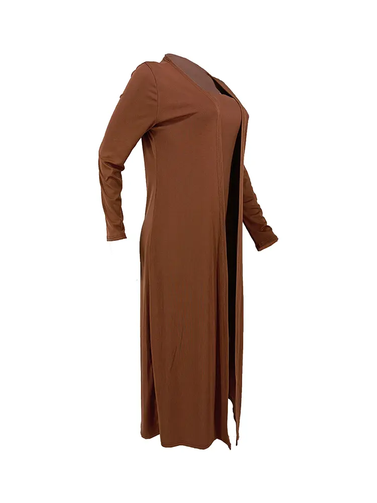 Strapless Dress Two Piece Women's Wrap Jacket Two Piece Dress Pure Colour Commuter Casual Style Best Choice for Spring and Summe