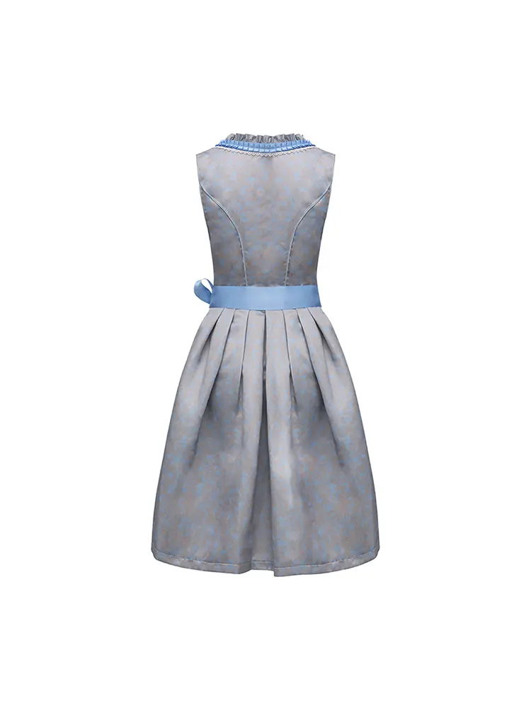 Germany Dress Dirndl Women's Midi Long Dresses Dresses (incl. skirt) Dirndl Apron (for Oktoberfest) Pink Blue