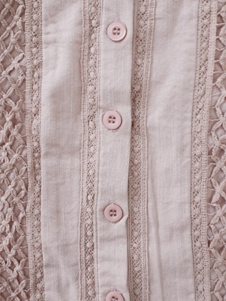 2025 Spring/Summer New Pink Sleeveless Small High Neck Rayon Mini Dress (With Button) Polyester Material Pullover