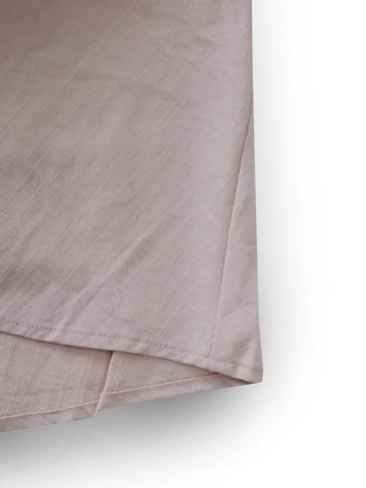 2025 Spring/Summer New Pink Sleeveless Small High Neck Rayon Mini Dress (With Button) Polyester Material Pullover