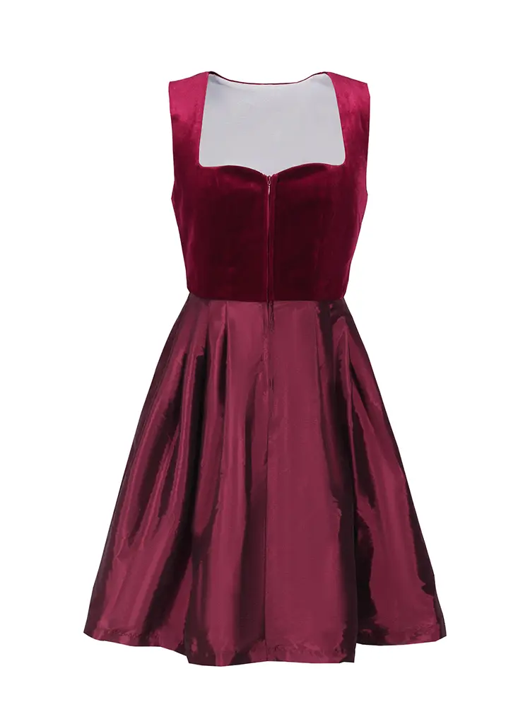 Women Midi Red Costume Dress Oktoberfest Beer Maid Women Dirndl Dress with Lace Apron Fashion Halloween
