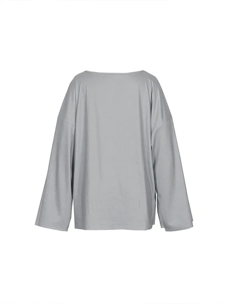Plus Size Women's Cartoon Cat Funny Monogram Long Sleeve Round Neck Shirt Autumn Best Choice Fashion Round Neck