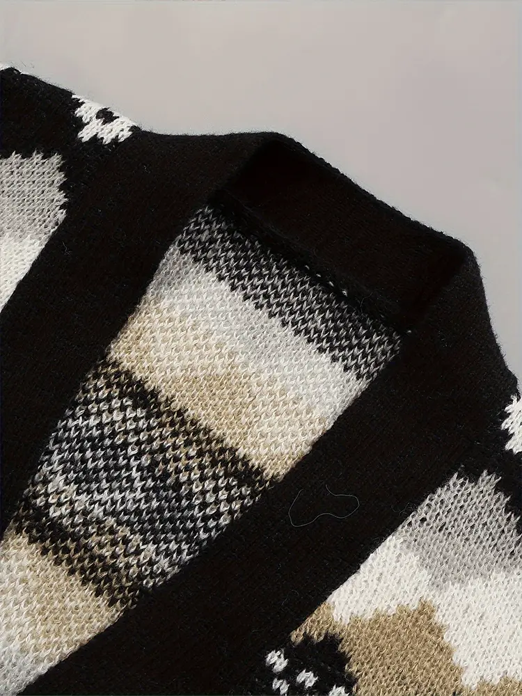 Women's Knitted Cardigan Jacket Christmas Sweater Fashion Autumn Winter 2024 New Style Warm Cozy Festive Knitwear