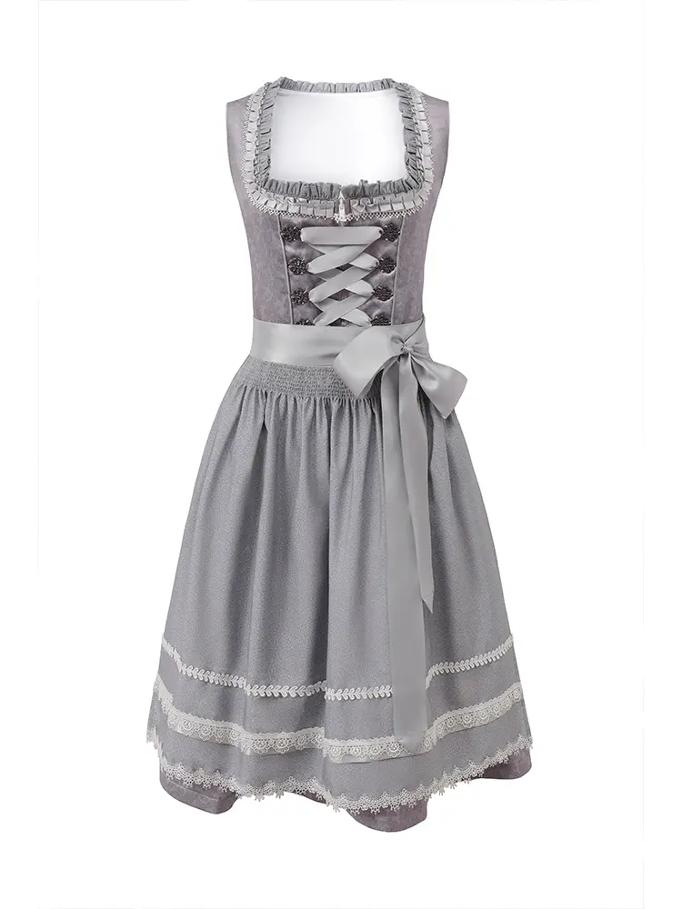 Women's German Dirndl Dress Costumes 2 Pieces for Oktoberfest Carnival Traditional Costume Beer Suit Festive Suit