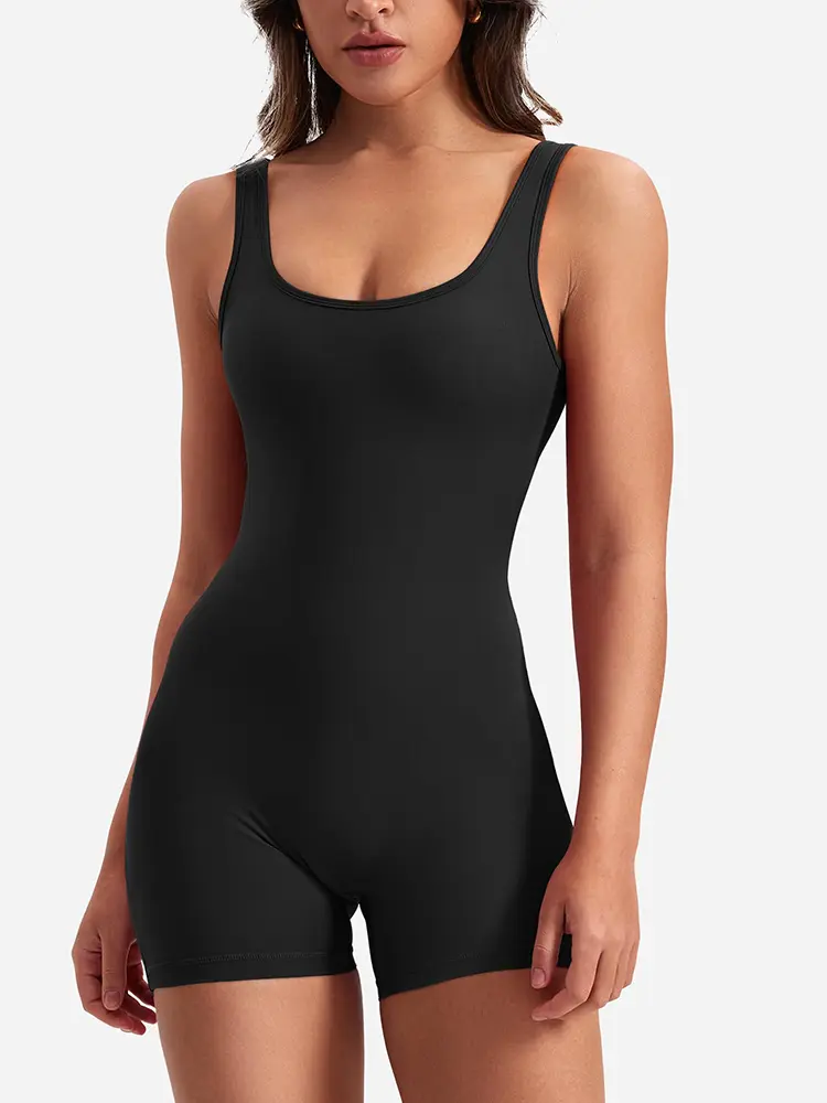 Women's Slim Fit One-Piece Shorts Spring/Summer 2025 Hip Lifting Backless Yoga Sports Clothing Sexy Design