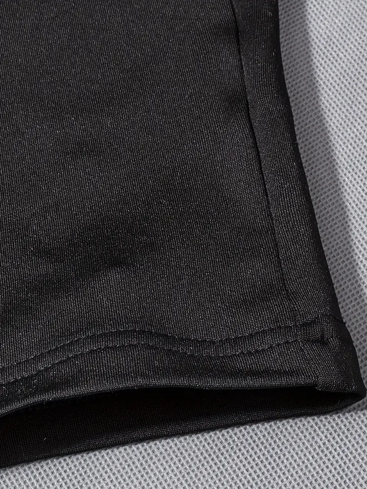 2025 spring and summer new women's short-sleeved solid color tight jumpsuit fashion sports fitness leisure street jumpsuit