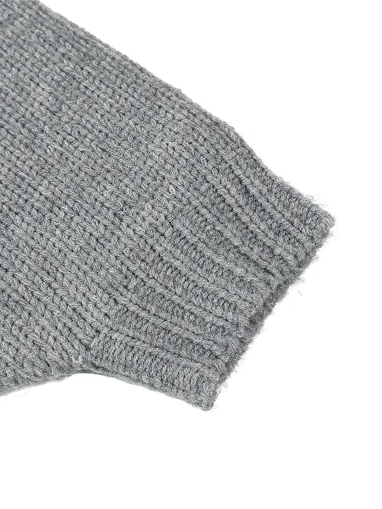 2024 Autumn And Winter New Women's Solid Colour Cardigan Jumper Single-Breasted Loose Leisure Commuting