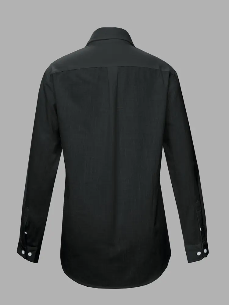 2025 Summer New Pure Colour Single Row Buttons High Collar Shirt Basic Section Commuter Casual Comfortable and Soft