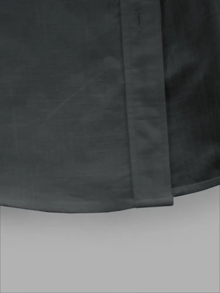 2025 Summer New Pure Colour Single Row Buttons High Collar Shirt Basic Section Commuter Casual Comfortable and Soft