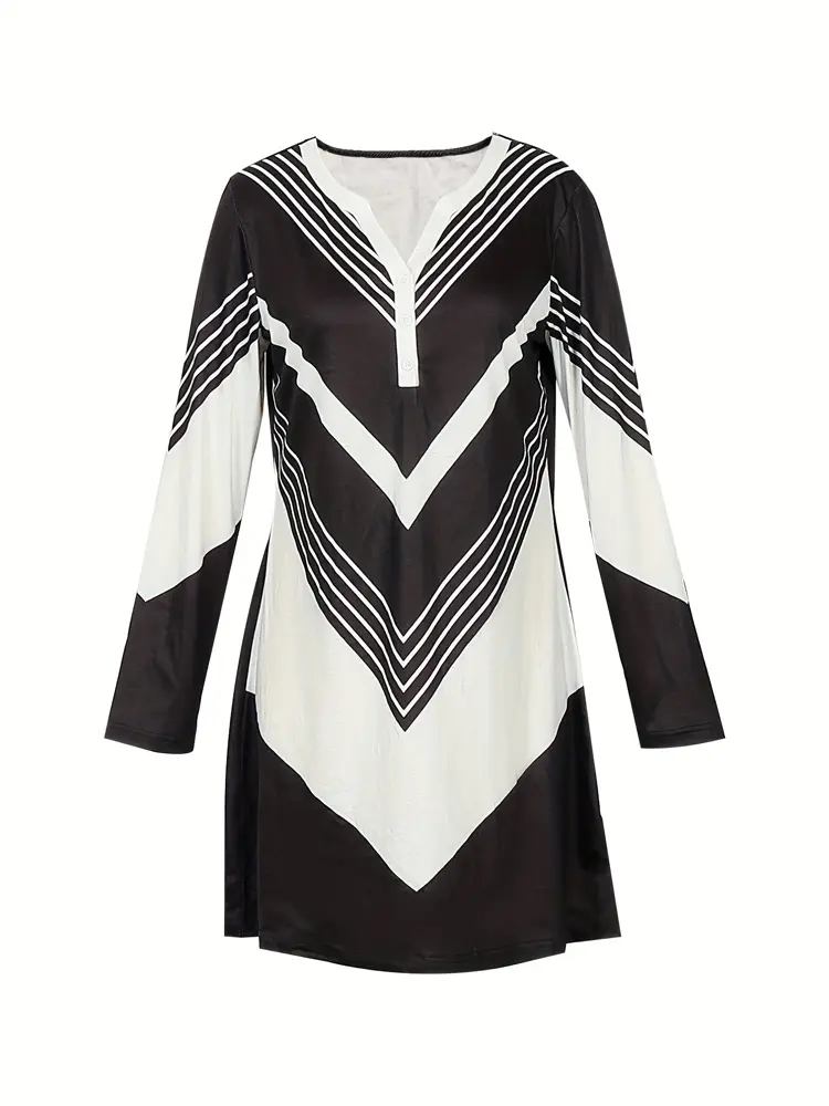 Women's Casual Plus Size Summer Bohemian Printed Chiffon Midi Dress (Ruffle Sleeve) Dress Polyester