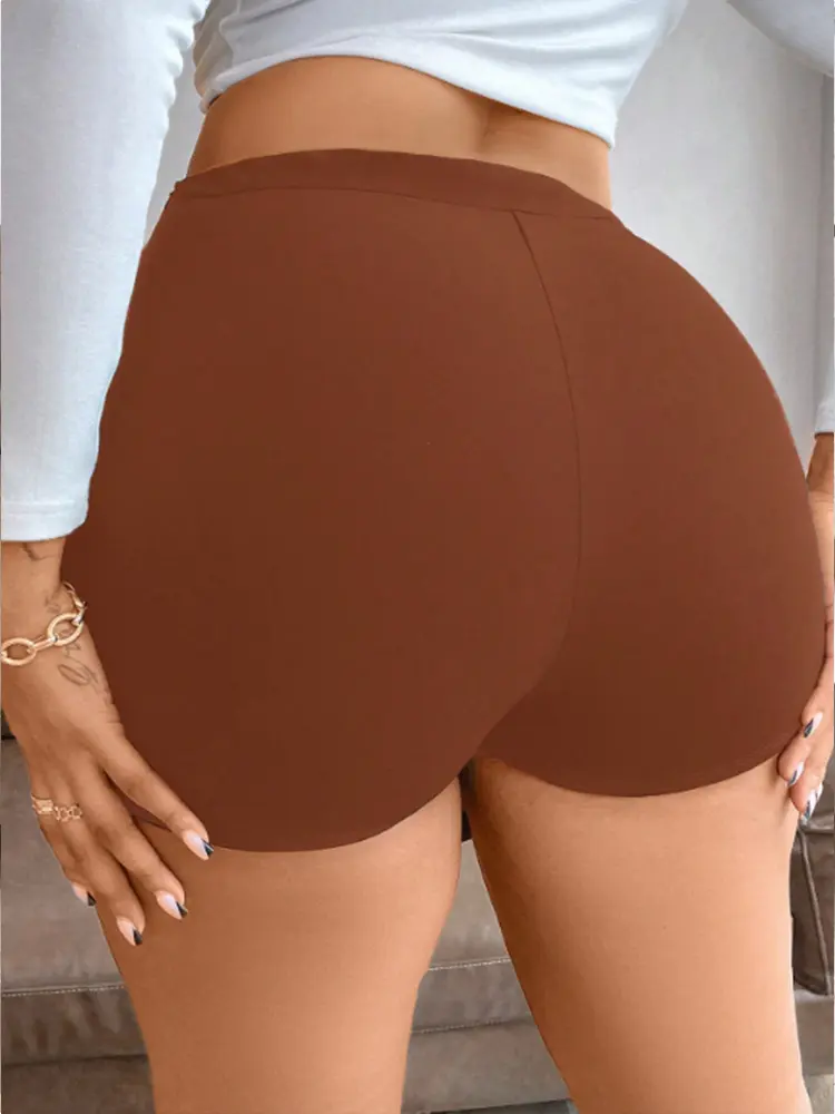 Plus Size Women's High Waist Pleated Button Skirt Asymmetric Skirt Shorts Bandage Spicy Style Best Choice in Summer