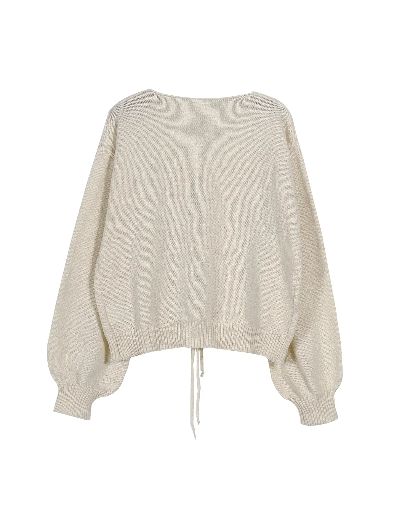 Women's commuter casual loose solid-coloured jumper V-neck autumn and winter cardigan with 2025 autumn and winter new