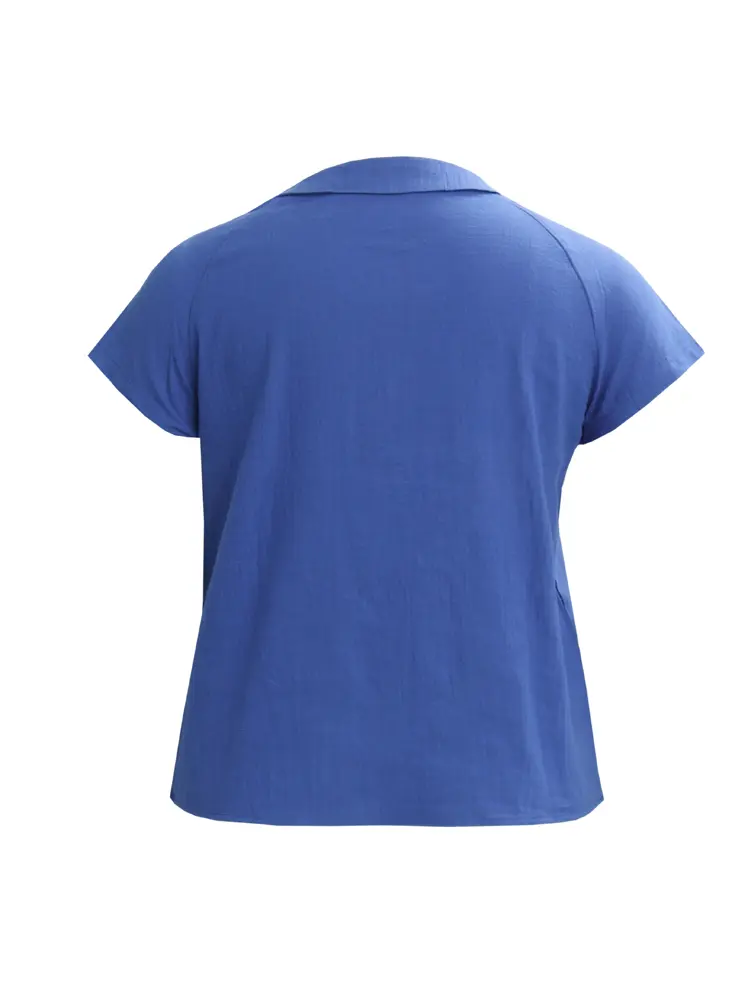 2025 Spring and Summer New Round Neck Seven Sleeve Comfortable Hundred T Shirt Women's Casual Loose Solid Colour 2 T Shirt