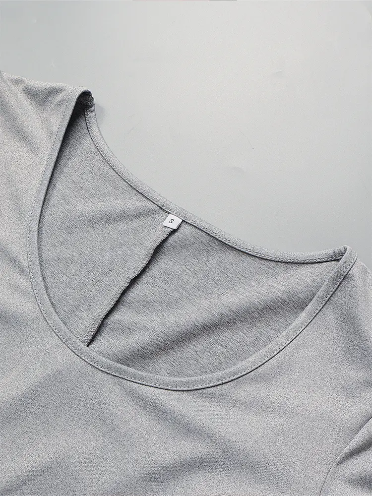 2024 Summer New Women's Sexy Solid Color Short Sleeve Round Neck High Waist Yoga Fitness One-piece Slim One-piece Shorts