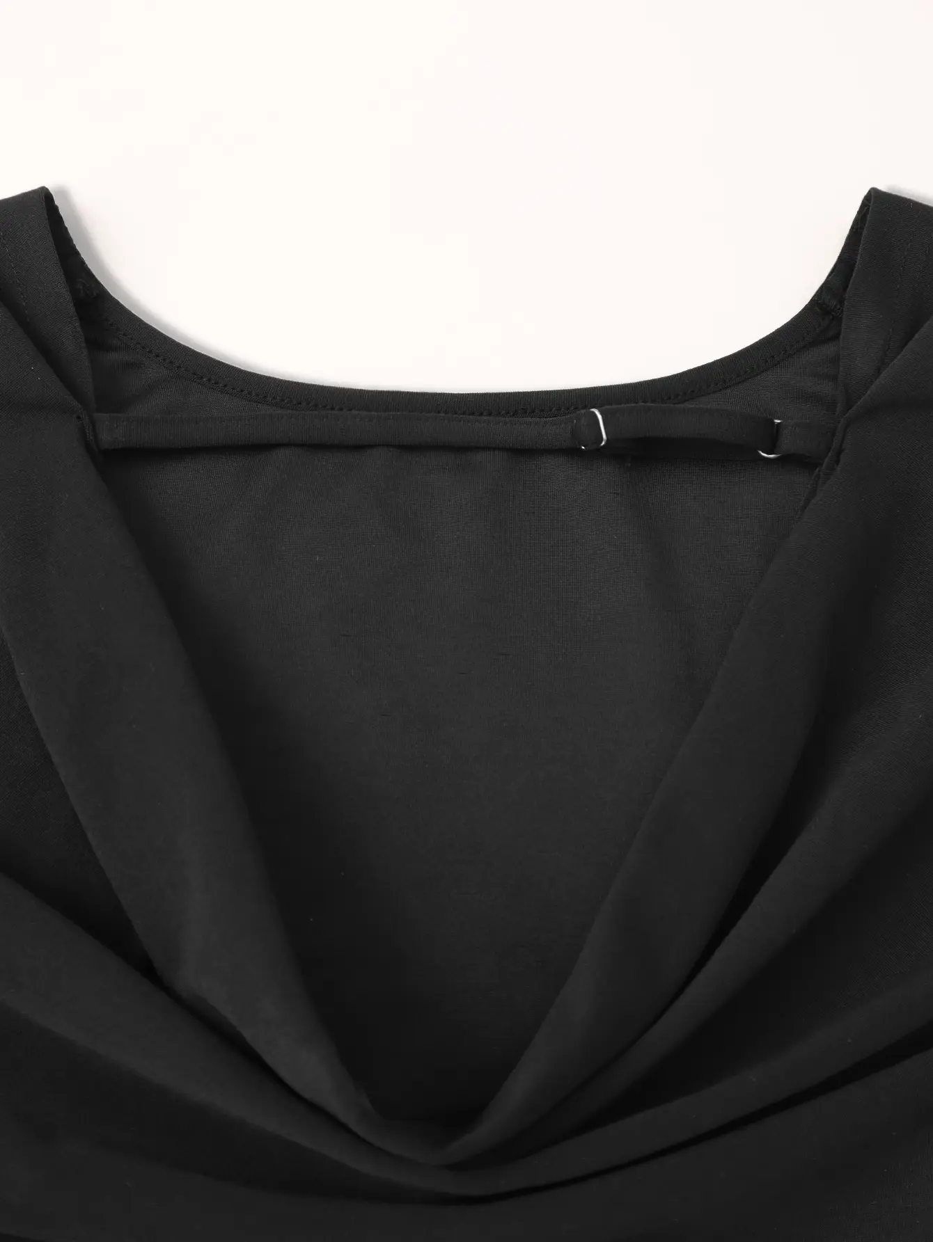 Ladies Shoulder Straps Drawstring Waist Short Sleeve T-Shirt Top Women 2025 Summer New Pure Colour Backless