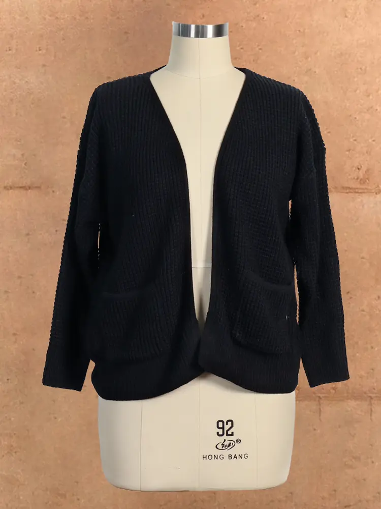 Women's Casual Open Front Cardigans Long Sleeve Knitted Sweater Fall Winter Outwear 2024 Fashion Trend