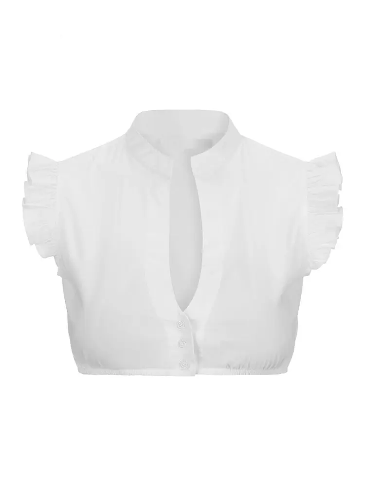 Women's sexy lace smock underwear short-sleeved tulle mesh Slim round neck blouse summer see-through out T-shirt