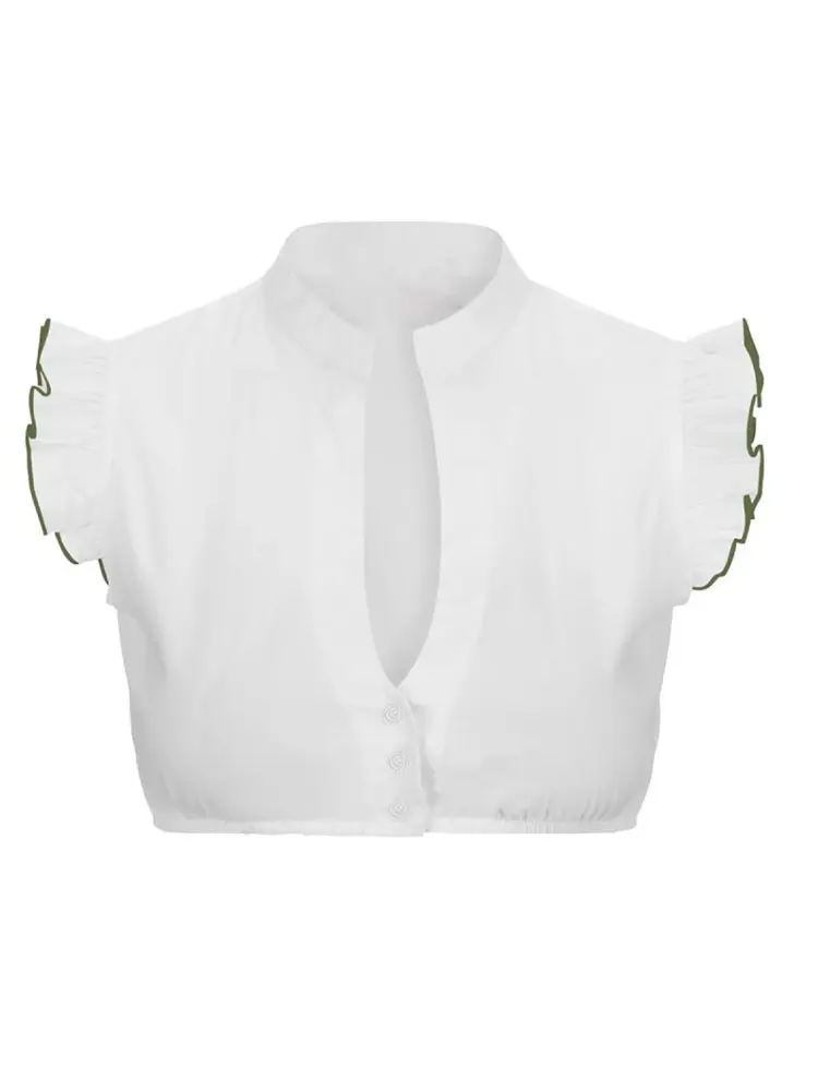 Women's sexy lace smock underwear short-sleeved tulle mesh Slim round neck blouse summer see-through out T-shirt