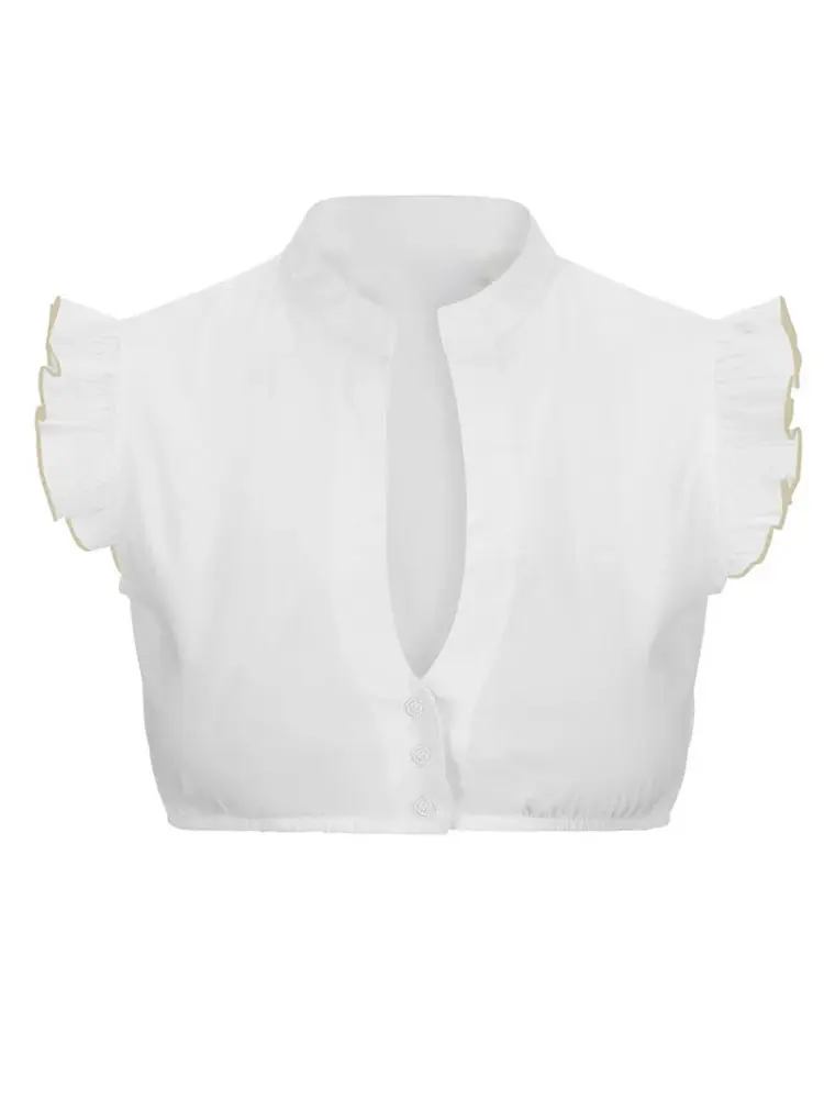 Women's sexy lace smock underwear short-sleeved tulle mesh Slim round neck blouse summer see-through out T-shirt